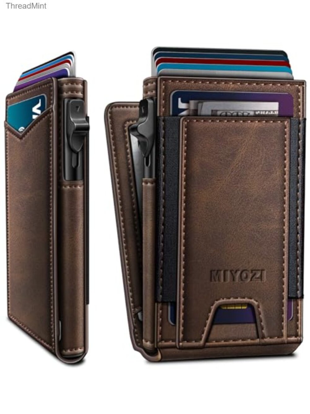Slim Pop Up Wallet RFID Blocking Bifold Card Holder ID Window